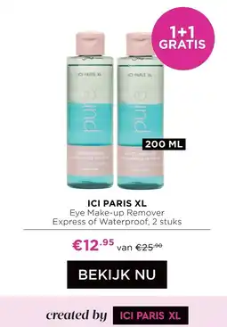 ICI Paris XL ICI PARIS XL Eye Make-up Remover Express of Waterproof aanbieding