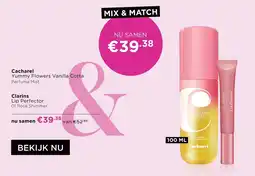 ICI Paris XL Cacharel Yummy Flowers Vanilla Cotta & Clarins Lip Perfector aanbieding