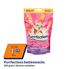 Action Purrfections kattensnacks aanbieding