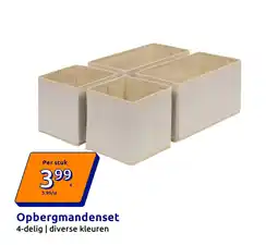 Action Opbergmandenset aanbieding