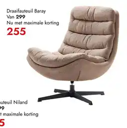 Profijt Meubel Baray draaifauteuil aanbieding