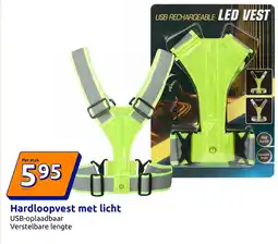 Action Hardloopvest met licht aanbieding