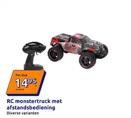 Action RC monstertruck met afstandsbediening aanbieding
