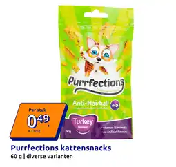Action Purrfections kattensnacks aanbieding