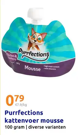Action Purrfections kattenvoer mousse aanbieding