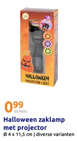 Action Halloween zaklamp met projector aanbieding