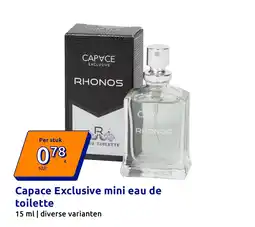Action Capace Exclusive mini eau de toilette aanbieding