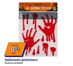 Action Halloween gelstickers aanbieding