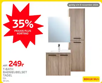 Praxis T-bath badmeubelset tadel aanbieding