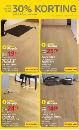 Praxis Quick-step laminaat aanbieding