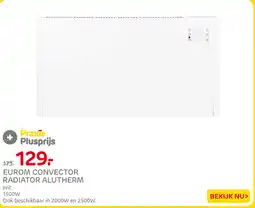 Praxis Eurom convector radiator alutherm aanbieding