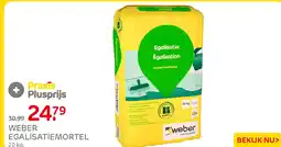 Praxis weber egalisatiemortel aanbieding