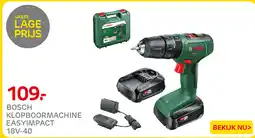 Praxis Bosch klopbormachine easyimpact 18v-40 aanbieding