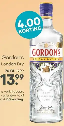 Mitra Gordon's London Dry aanbieding