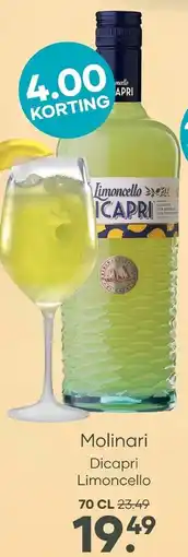 Mitra Molinari Dicapri Limoncello aanbieding