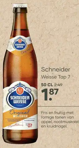 Mitra Schneider Weisse Tap 7 aanbieding