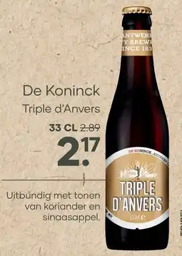 Mitra De Koninck Triple d’Anvers aanbieding