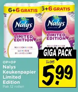 Vomar Voordeelmarkt Nalys Keukenpapier Limited Edition aanbieding