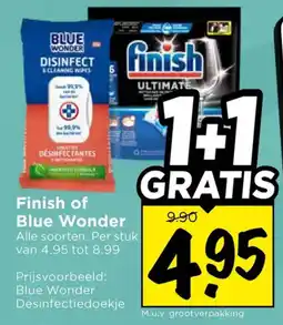 Vomar Voordeelmarkt Alle Finish of Blue Wonder aanbieding