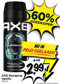 Vomar Voordeelmarkt Axe Deospray Apollo aanbieding