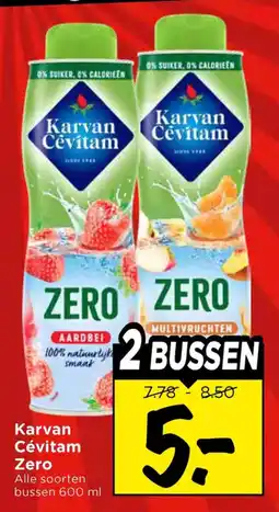 Vomar Voordeelmarkt Karvan Cévitam Zero aanbieding