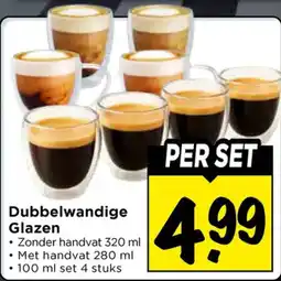 Vomar Voordeelmarkt Dubbelwandige Glazen aanbieding