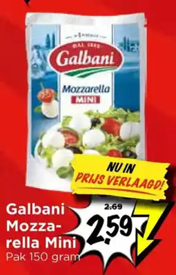 Vomar Voordeelmarkt Galbani Mozzarella Mini aanbieding