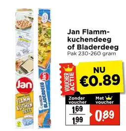 Vomar Voordeelmarkt Jan Flamm-kuchendeeg of Bladerdeeg aanbieding