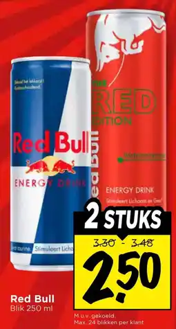 Vomar Voordeelmarkt Red Bull aanbieding