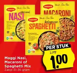 Vomar Voordeelmarkt Maggi Nasi, Macaroni of Spaghetti Mix aanbieding