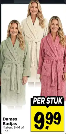 Vomar Voordeelmarkt Dames Badjas aanbieding