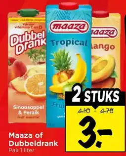 Vomar Voordeelmarkt Maaza of Dubbeldrank aanbieding