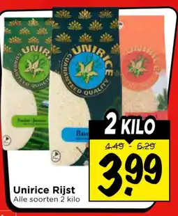 Vomar Voordeelmarkt Unirice Rijst aanbieding