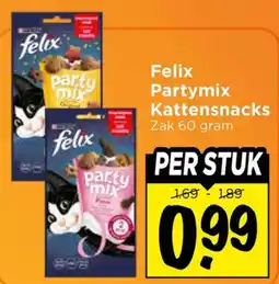Vomar Voordeelmarkt Felix Partymix Kattensnacks aanbieding