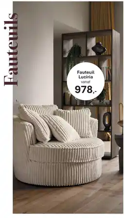 De Ruijtermeubel Fauteuil Luciria aanbieding