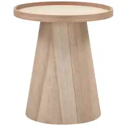 Wehkamp WOOOD Maud Bijzettafel - Hout - Naturel - 50x45x45 aanbieding