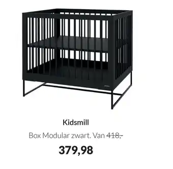 Babypark Kidsmill Box Modular zwart aanbieding