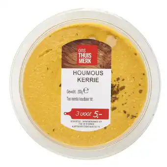 Dekamarkt Ons Thuismerk Hummus kerrie aanbieding