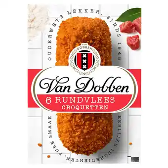 Dekamarkt Van Dobben Croquetten rundvlees 6 stuks aanbieding