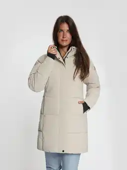 ANWB Travelin' Astrid Dames Puffer winterjas Waterdicht Zand aanbieding