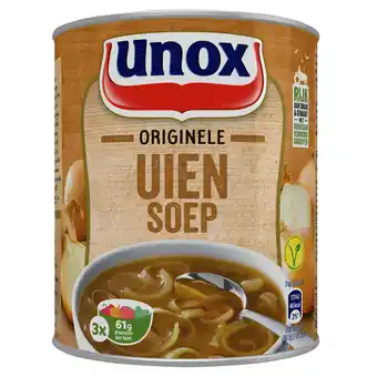 Dekamarkt Unox Franse uiensoep originele aanbieding