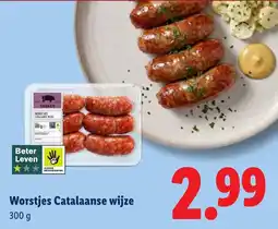 Lidl Worstjes Catalaanse wijze aanbieding