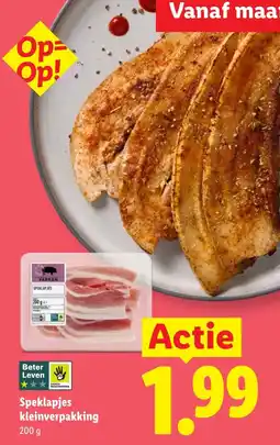 Lidl Speklapjes kleinverpakking aanbieding