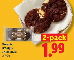 Lidl Brownie NY-style cheesecake aanbieding