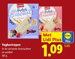 Lidl Sondey Yoghurtrepen aanbieding
