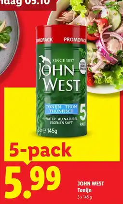 Lidl John West Tonijn aanbieding