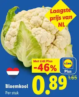 Lidl Bloemkool aanbieding