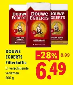 Lidl Douwe Egberts Filterkoffie aanbieding