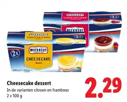 Lidl McKennedy Cheesecake dessert aanbieding