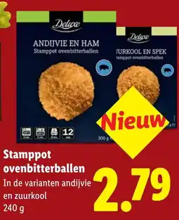 Lidl Deluxe Stamppot ovenbitterballen aanbieding